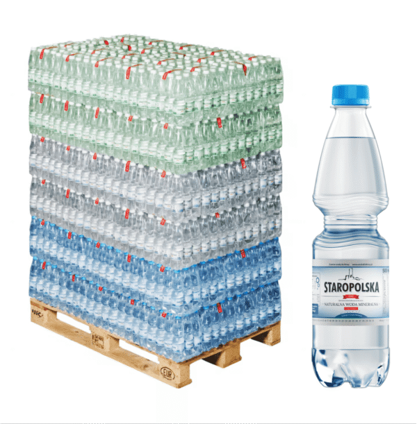 Woda Staropolska 0,5l – Paleta mieszana 1512 szt.